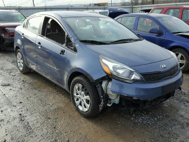 KNADM4A34G6544589 - 2016 KIA RIO LX BLUE photo 1