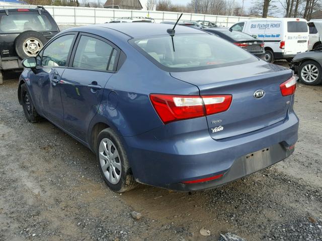 KNADM4A34G6544589 - 2016 KIA RIO LX Կապույտ լուսանկար 3