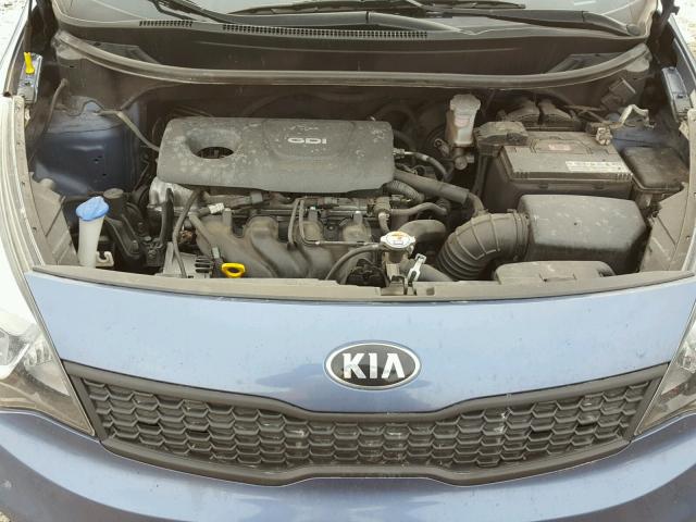 KNADM4A34G6544589 - 2016 KIA RIO LX Կապույտ լուսանկար 7
