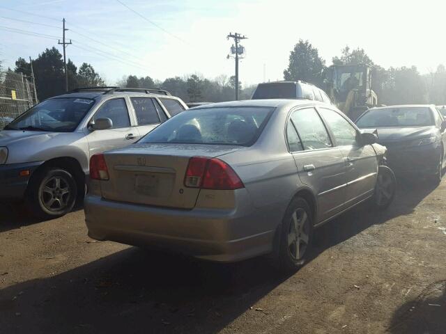 1HGES26755L018405 - 2005 HONDA CIVIC EX GOLD photo 4