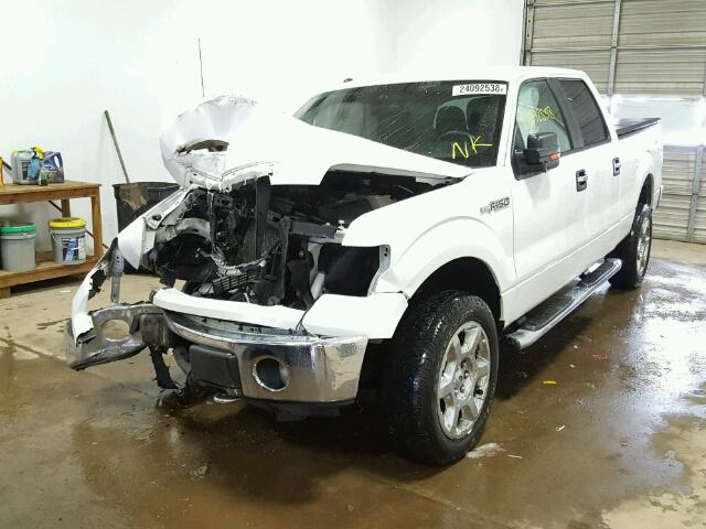 1FTFW1EF6EKF82483 - 2014 FORD F150 SUPER WHITE photo 2