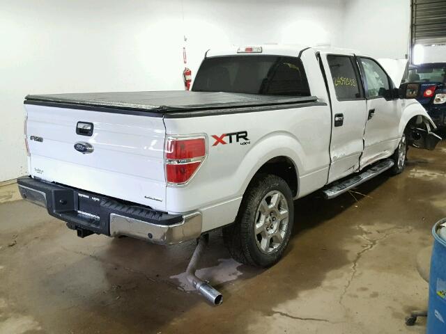 1FTFW1EF6EKF82483 - 2014 FORD F150 SUPER WHITE photo 4