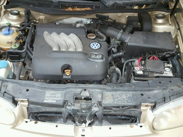 9BWBK61J334002406 - 2003 VOLKSWAGEN GOLF GL GOLD photo 7