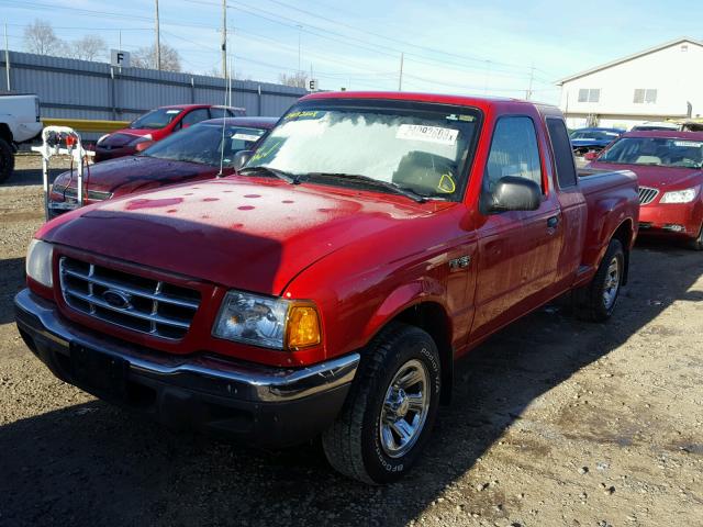 1FTYR14V71PB42231 - 2001 FORD RANGER SUP RED photo 2