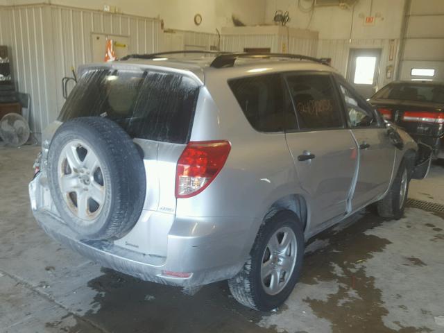 JTMBD33V486085455 - 2008 TOYOTA RAV4 SILVER photo 4