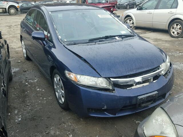 1HGFA16589L011857 - 2009 HONDA CIVIC LX BLUE photo 1