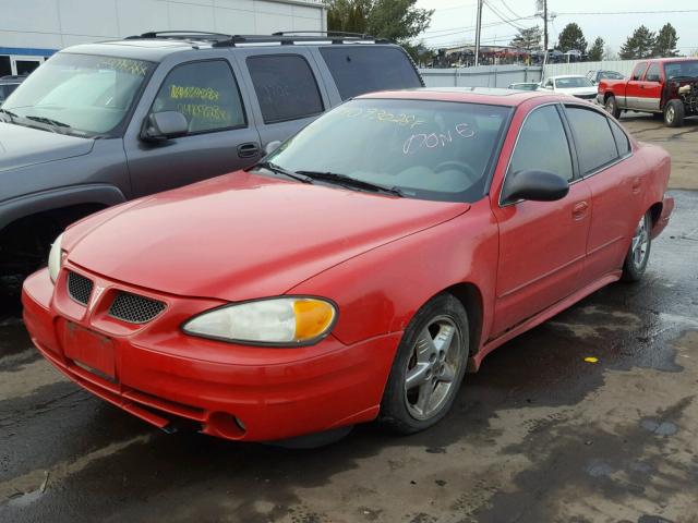1G2NF52F73C194780 - 2003 PONTIAC GRAND AM S RED photo 2