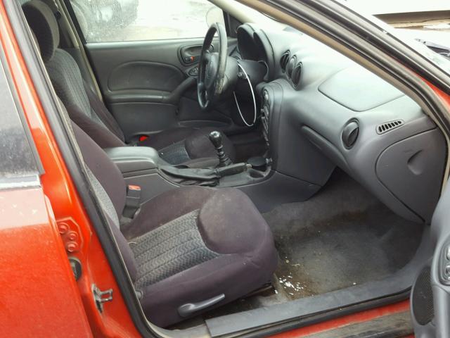 1G2NF52F73C194780 - 2003 PONTIAC GRAND AM S RED photo 5
