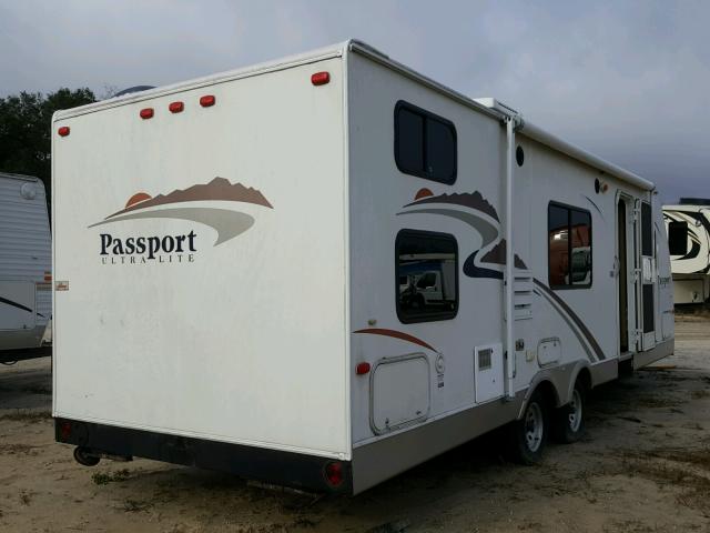 4YDT2802X76410008 - 2007 KEYSTONE PASSPORT WHITE photo 4