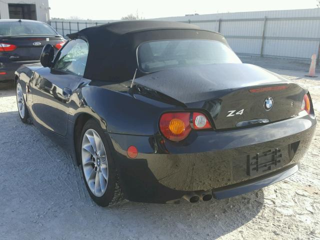4USBT33433LR65268 - 2003 BMW Z4 2.5 BLACK photo 3