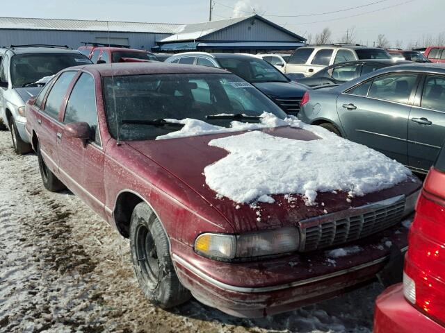 1G1BL53E2PR141168 - 1993 CHEVROLET CAPRICE CL MAROON photo 1