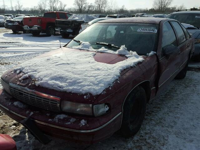 1G1BL53E2PR141168 - 1993 CHEVROLET CAPRICE CL MAROON photo 2