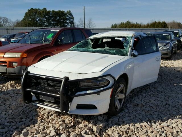 2C3CDXAT2GH188338 - 2016 DODGE CHARGER PO WHITE photo 2