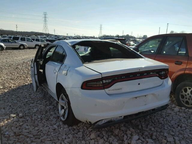 2C3CDXAT2GH188338 - 2016 DODGE CHARGER PO WHITE photo 3