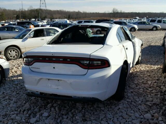 2C3CDXAT2GH188338 - 2016 DODGE CHARGER PO WHITE photo 4