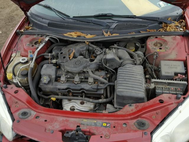 1C3EL75RX5N660784 - 2005 CHRYSLER SEBRING GT RED photo 7