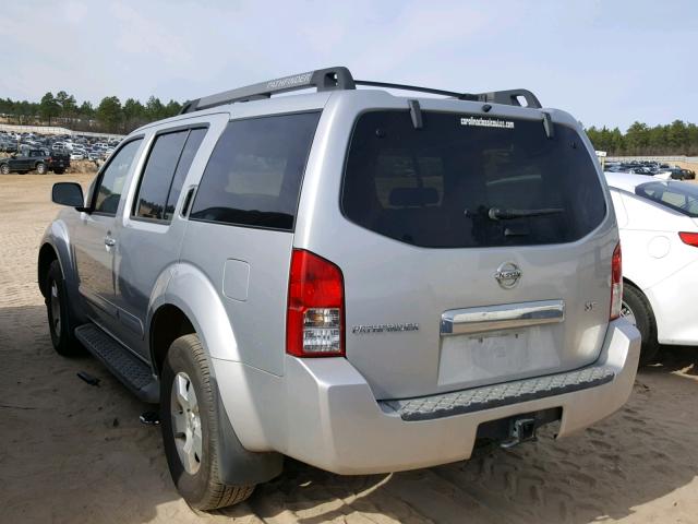 5N1AR18W27C611743 - 2007 NISSAN PATHFINDER SILVER photo 3