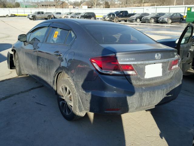 19XFB2F82DE091203 - 2013 HONDA CIVIC EX ნაცრისფერი ფოტო 3