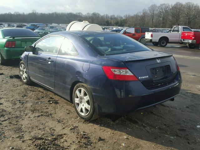 2HGFG12699H511956 - 2009 HONDA CIVIC LX BLUE photo 3