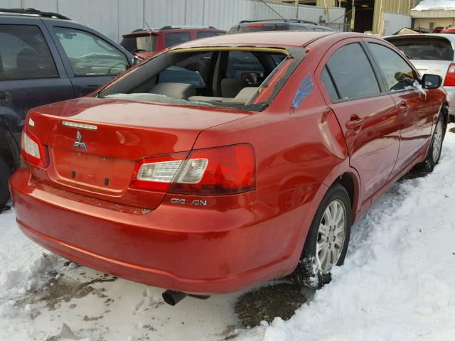 4A3AB36F59E029602 - 2009 MITSUBISHI GALANT ES RED photo 4