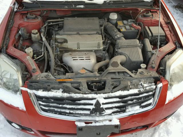 4A3AB36F59E029602 - 2009 MITSUBISHI GALANT ES RED photo 7