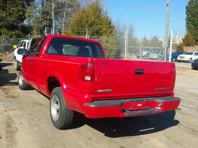 1GCCS19561K176052 - 2001 CHEVROLET S TRUCK S1 RED photo 3