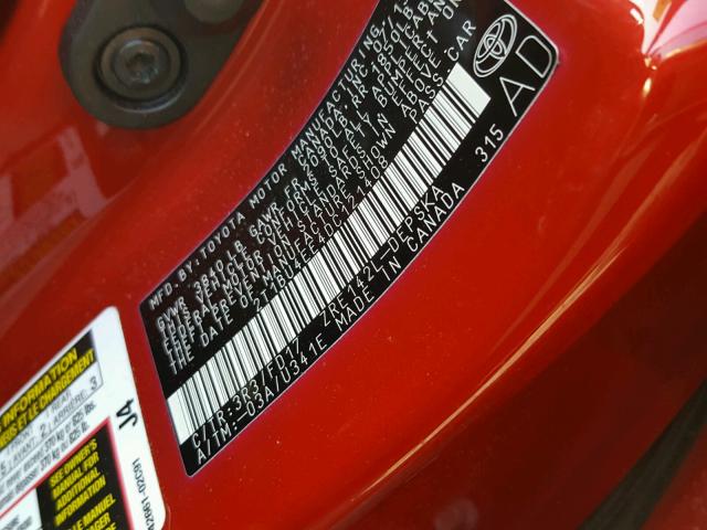 2T1BU4EE4DC121408 - 2013 TOYOTA COROLLA BA Qırmızı foto 10