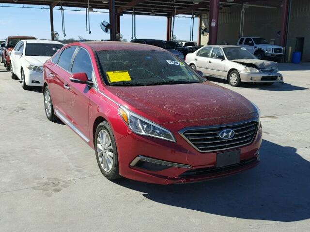 5NPE34AF8FH174420 - 2015 HYUNDAI SONATA SPO RED photo 1