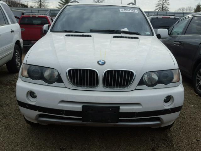 5UXFB33523LH48735 - 2003 BMW X5 4.4I WHITE photo 7