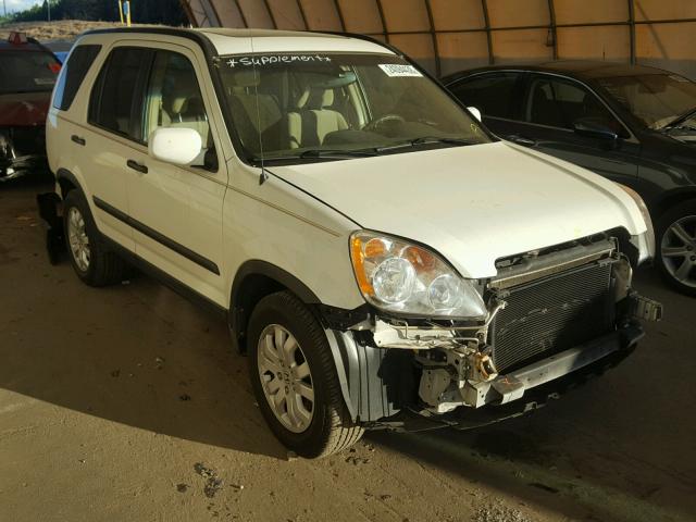 SHSRD78866U403482 - 2006 HONDA CR-V EX WHITE photo 1