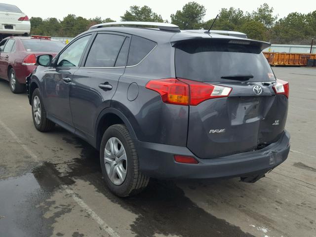 2T3BFREV6FW326826 - 2015 TOYOTA RAV4 LE GRAY photo 3