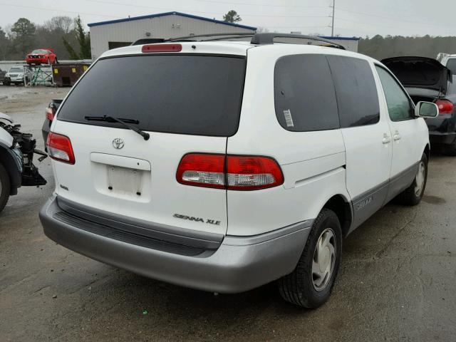 4T3ZF13C82U427555 - 2002 TOYOTA SIENNA LE WHITE photo 4