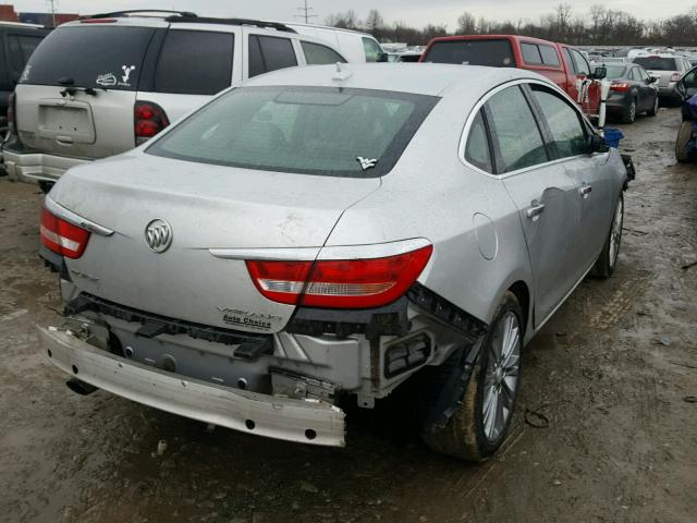 1G4PR5SK8D4232078 - 2013 BUICK VERANO CON SILVER photo 4