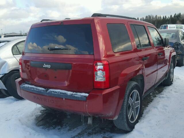 1J4FT28B59D132805 - 2009 JEEP PATRIOT SP RED photo 4