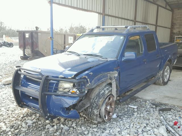 1N6MD27T01C383176 - 2001 NISSAN FRONTIER C BLUE photo 2