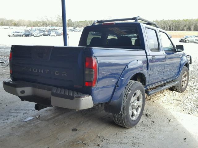 1N6MD27T01C383176 - 2001 NISSAN FRONTIER C BLUE photo 4