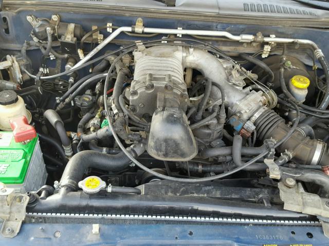 1N6MD27T01C383176 - 2001 NISSAN FRONTIER C BLUE photo 7