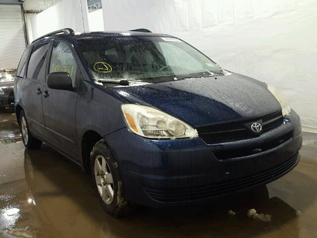 5TDZA23C44S210531 - 2004 TOYOTA SIENNA CE BLUE photo 1