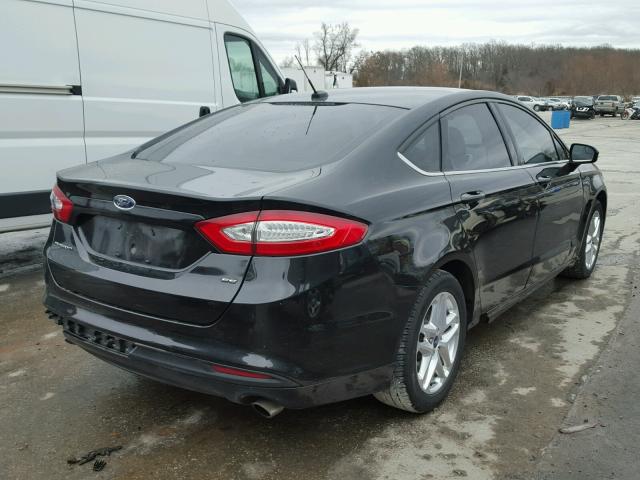 3FA6P0H72DR163395 - 2013 FORD FUSION SE BLACK photo 4