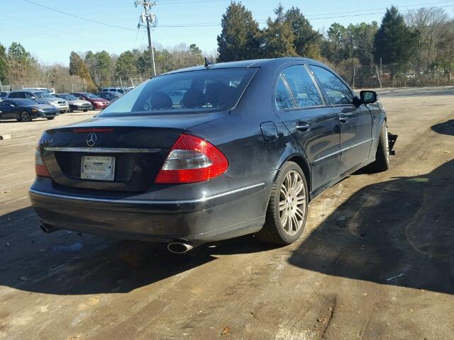 WDBUF72X27B115831 - 2007 MERCEDES-BENZ E 550 BLACK photo 4