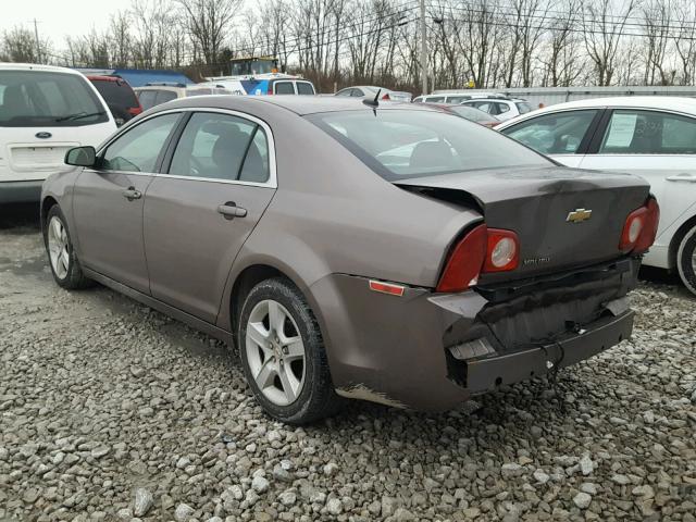 1G1ZB5EB2AF308402 - 2010 CHEVROLET MALIBU LS BROWN photo 3