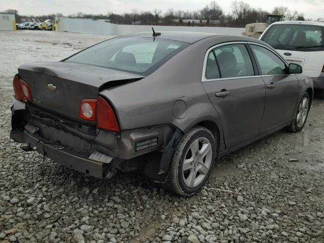 1G1ZB5EB2AF308402 - 2010 CHEVROLET MALIBU LS BROWN photo 4