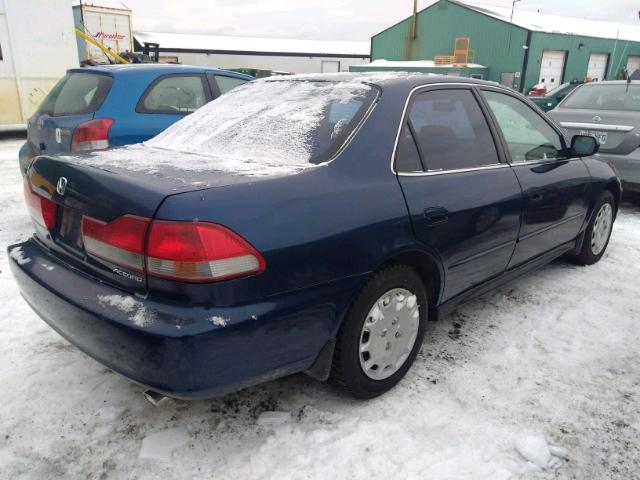 1HGCG56401A815652 - 2001 HONDA ACCORD LX BLUE photo 4