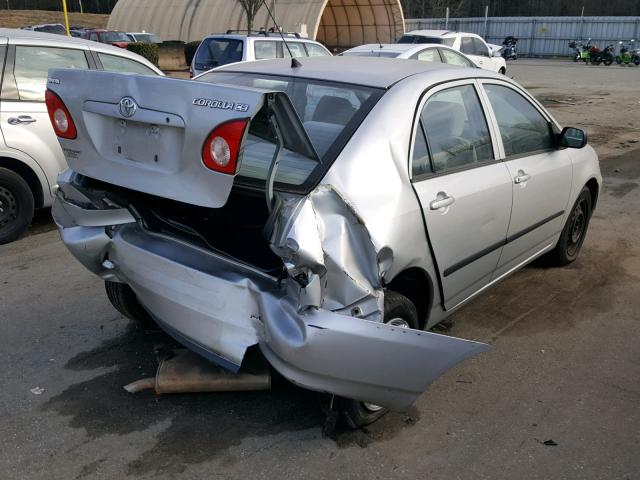 1NXBR32E34Z233924 - 2004 TOYOTA COROLLA SILVER photo 4