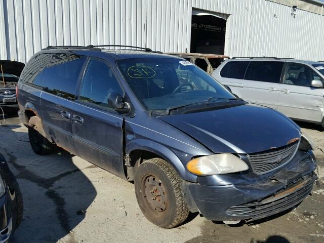 2C4GP44322R780002 - 2002 CHRYSLER TOWN & COU GRAY photo 1