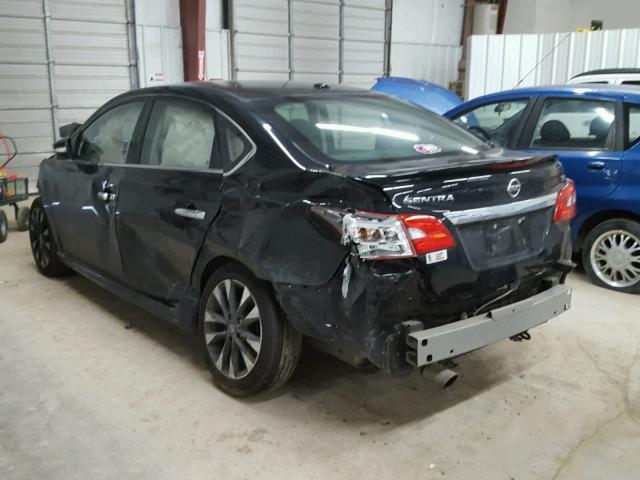 3N1AB7AP3GY323514 - 2016 NISSAN SENTRA S BLACK photo 3