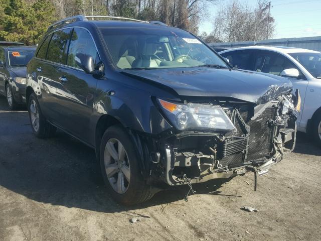 2HNYD2H42DH507083 - 2013 ACURA MDX TECHNO GREEN photo 1