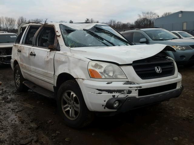 2HKYF18643H552818 - 2003 HONDA PILOT EXL WHITE photo 1