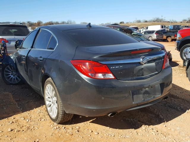 2G4GS5EV0D9181277 - 2013 BUICK REGAL PREM GRAY photo 3