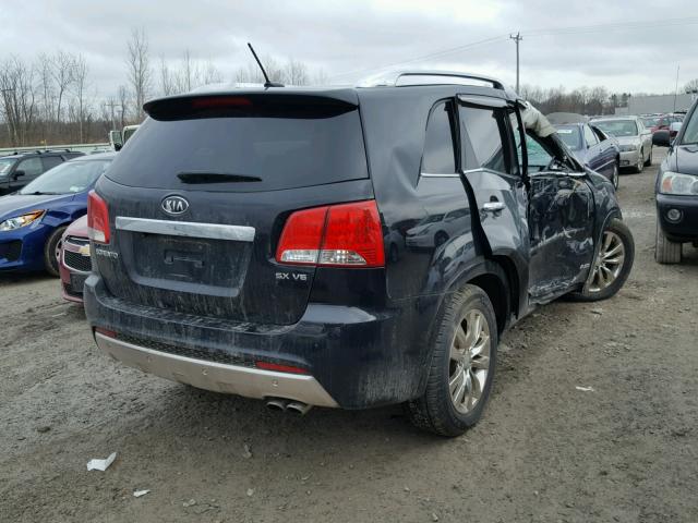 5XYKWDA24BG093505 - 2011 KIA SORENTO SX BLACK photo 4